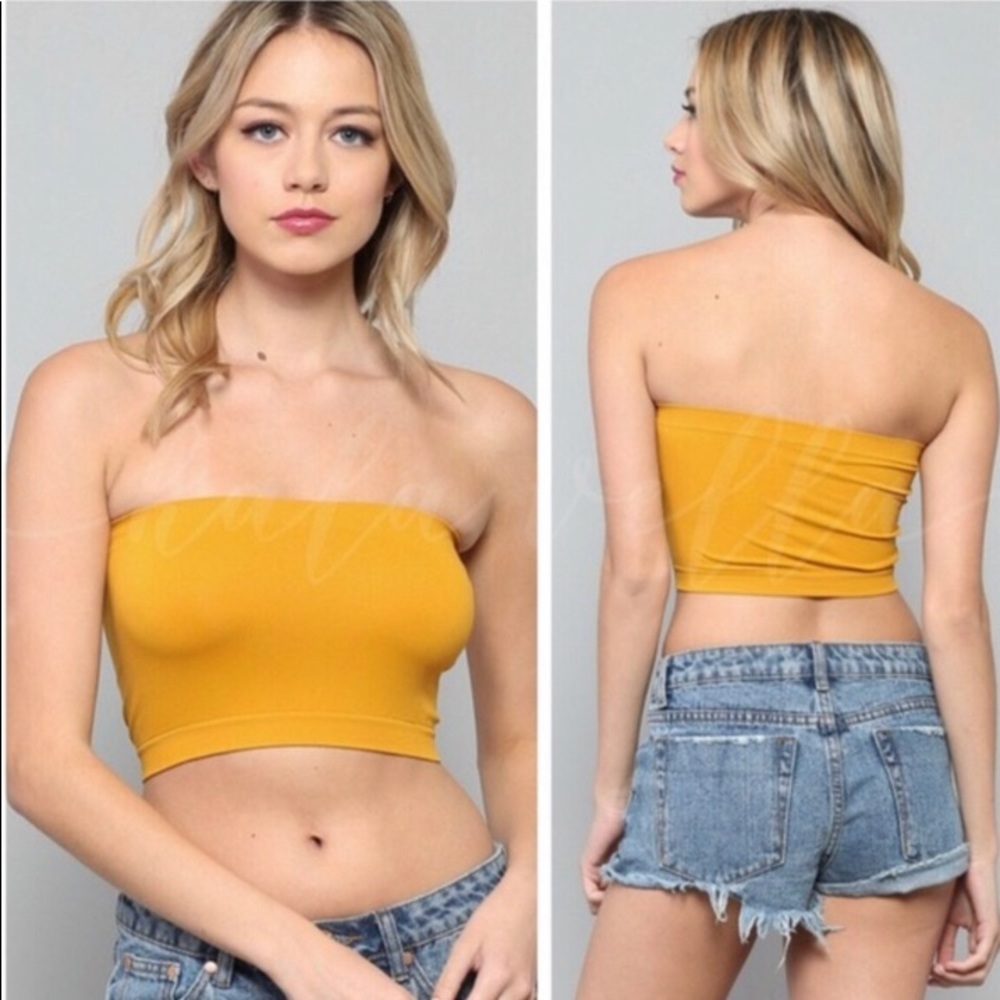 Mustard Seamless Bandeaus